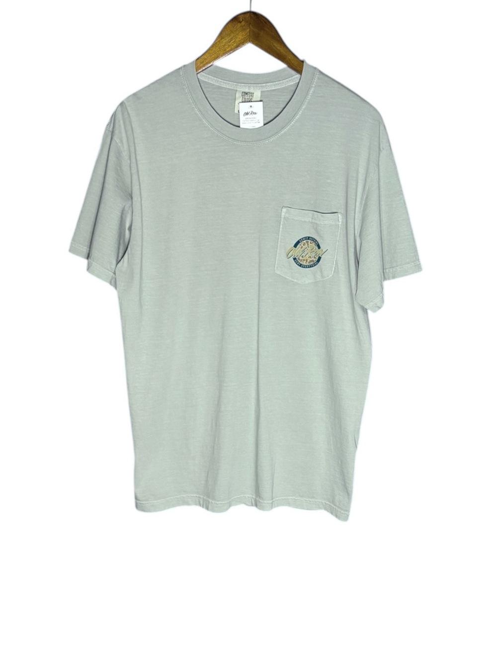 NWT Old Row Outdoors 80s Camo Circle Tee Admit Nothing Deny Everything Green